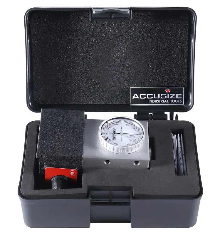 0-0.1"x0.001" with Magnetic Base, 4" Height, Z-Axis Zero Setter, #2124-2002