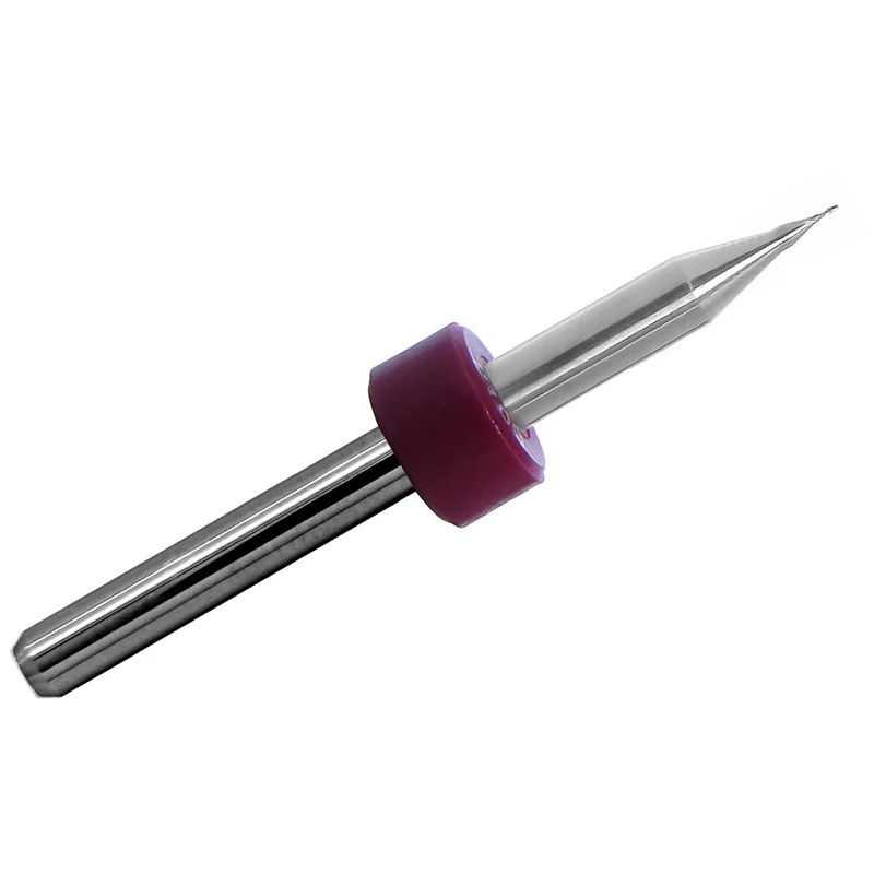 0.0098" Carbide End Mill 0.25mm (.010") 2-Flute Square End Up-Cut M220