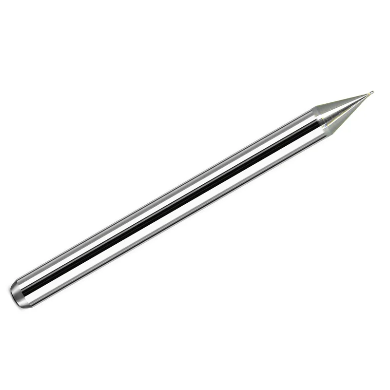 0.0098" Kyocera 0.25mm 4-Flute Square End Carbide End Mill Stub Uncoated 3mm Shank 1820-0098.015 k105