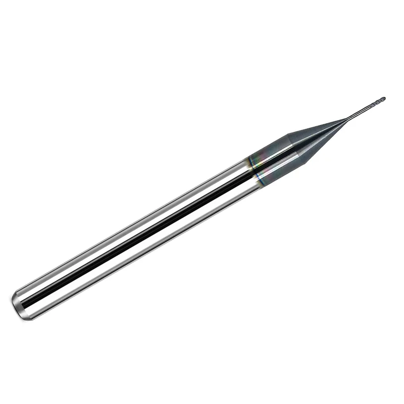 0.0150" 4-Flute Ball Nose Carbide End Mill Extended Reach AlTiN Kyocera 1845-0150L150 K180