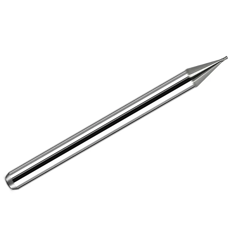 0.0180" Kyocera .0180" 4-Flute Stub Length Square End Carbide End Mill, Uncoated, 1/8" Shank, USA Made, 1820-0180.027 K190