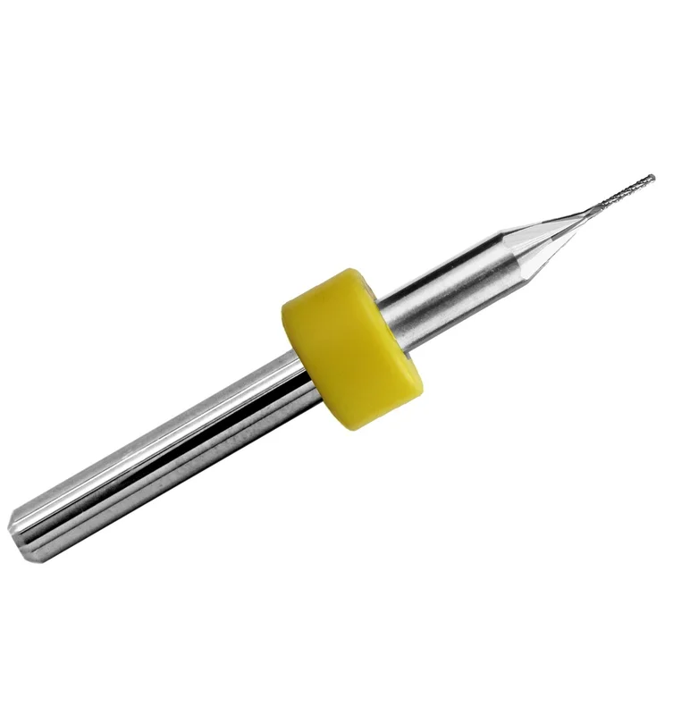 0.0197" (0.50mm) Kyocera Chip Breaker Carbide Router 3mm LOC Drill Point 1/8" Shank R148