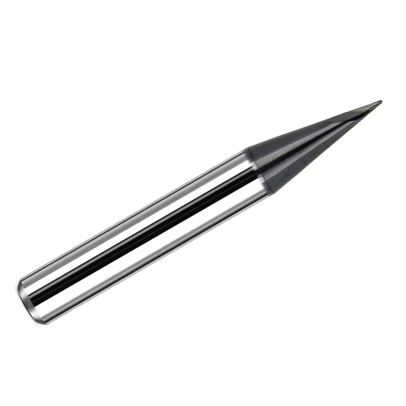 0.0236" (0.60mm) Kyocera 2-Flute Ball Nose Carbide End Mill, KTX-I Coated, 6mm Shank, Hard Metal Milling, USA Made K161