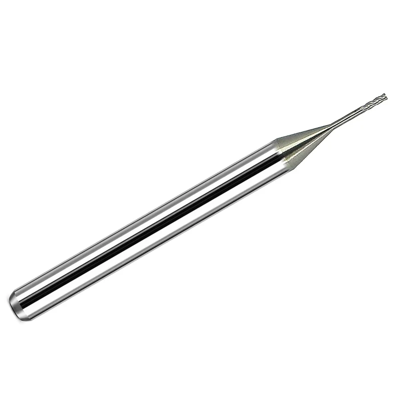 0.0250" Kyocera 0.0250" (0.64mm) 4-Flute Extended Reach Square End Carbide End Mill 1/8" Shank 1840-0250.213 K143