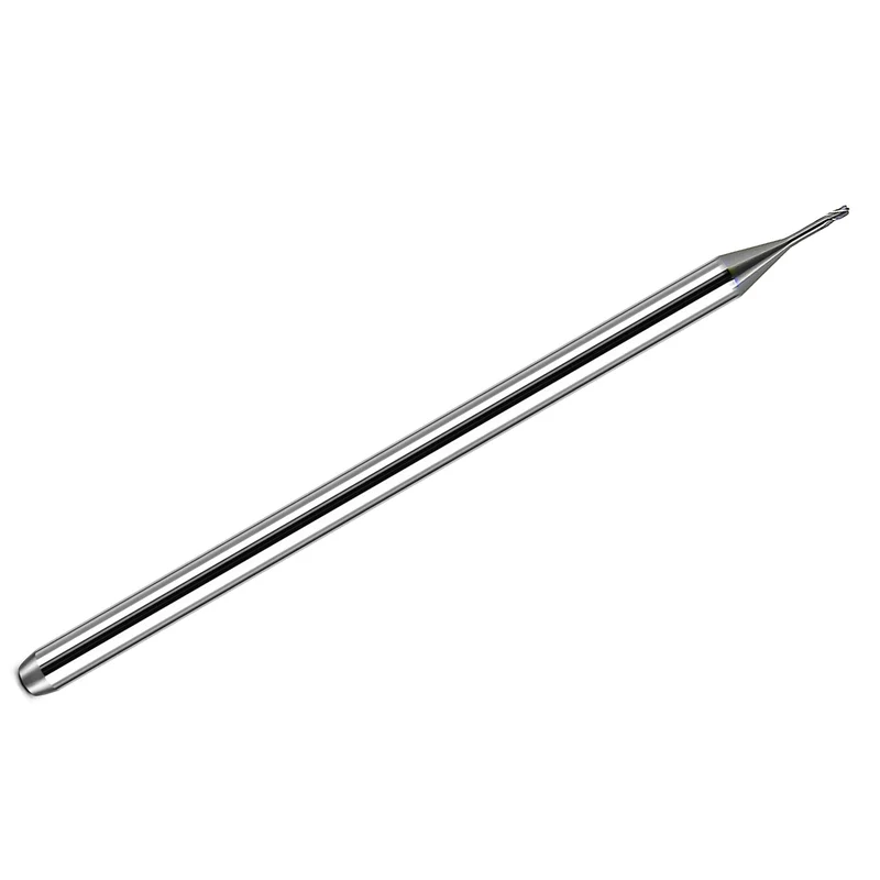 0.0300" Kyocera 0.0300" 3-Flute Square End Carbide End Mill Extended Reach Stub Length 1/8" Shank 1742-0300.156 K136