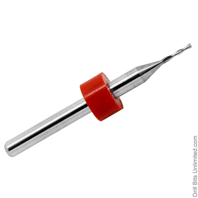 0.0312" (1/32) 2-Flute Square End Carbide End Mill Extended Flute Length M108