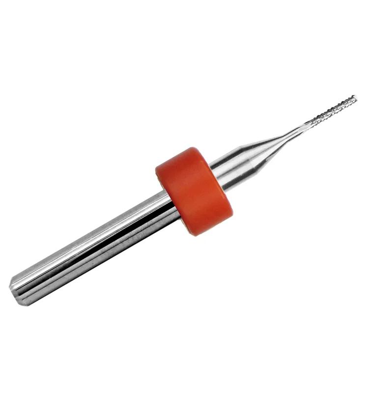 0.0312" (1/32) Chip Breaker Carbide Router - .197" LOC - Drill Point Tip R149D