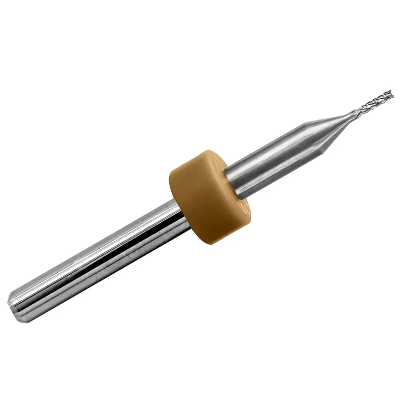 0.0312" (1/32) Diamond Flute Carbide Router, .158" LOC, Up Cut, Fish Tail, 1/8" Shank R106A