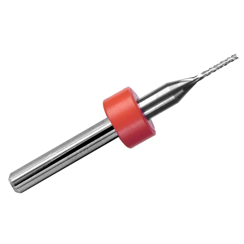 0.0312" (1/32) Diamond Flute Carbide Router - .197" LOC - Fish Tail Tip R105