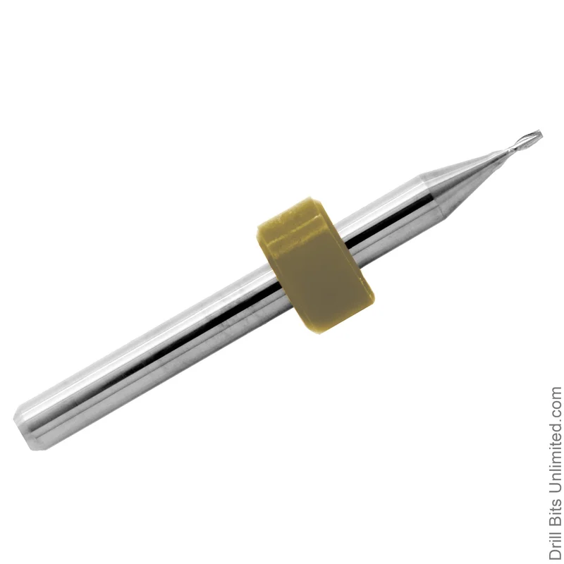 0.0312" (1/32") x .050" LOC STUB Length 2-Flute Carbide End Mill - Up Cut Square End | Made in U.S.A. | M107ST