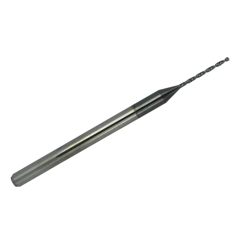 0.0315" (0.80mm) (1/32") Left Hand Carbide Micro Drill Bit, AlTiN Coated, 3mm Shank 226L-0315L433 K013 K013