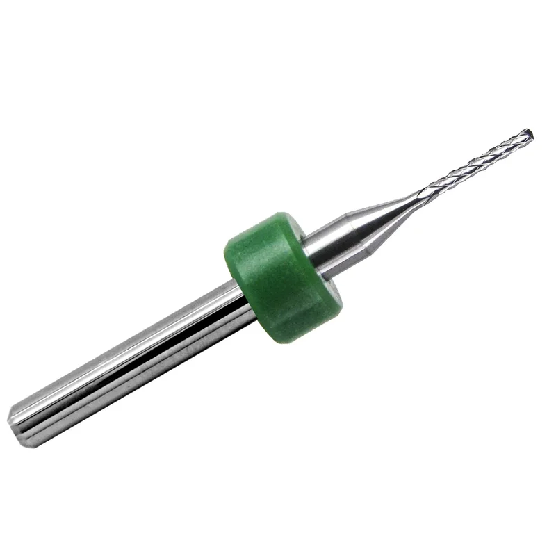 0.0394" (1.00mm) Diamond Flute Carbide Router, .315" LOC, Up Cut, Drill Point R112