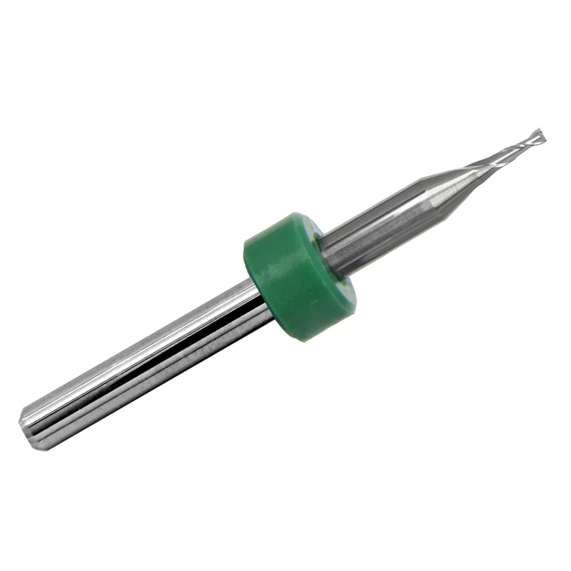 0.0394" (1.00mm) x .120" LOC 2-Flute UP Cut Carbide End Mill Square End - Made in U.S.A. M109