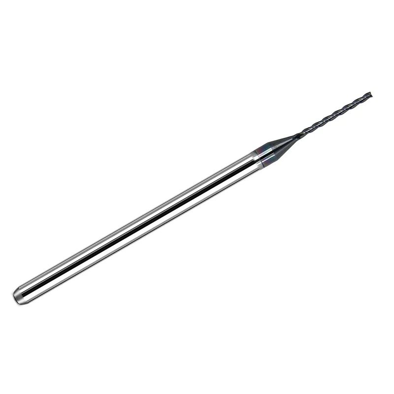 0.0400" Kyocera .0400" 3-Flute Square End Carbide End Mill, AlTiN Coated, 1/8" Shank, USA Made, 1710-0400L480 K187
