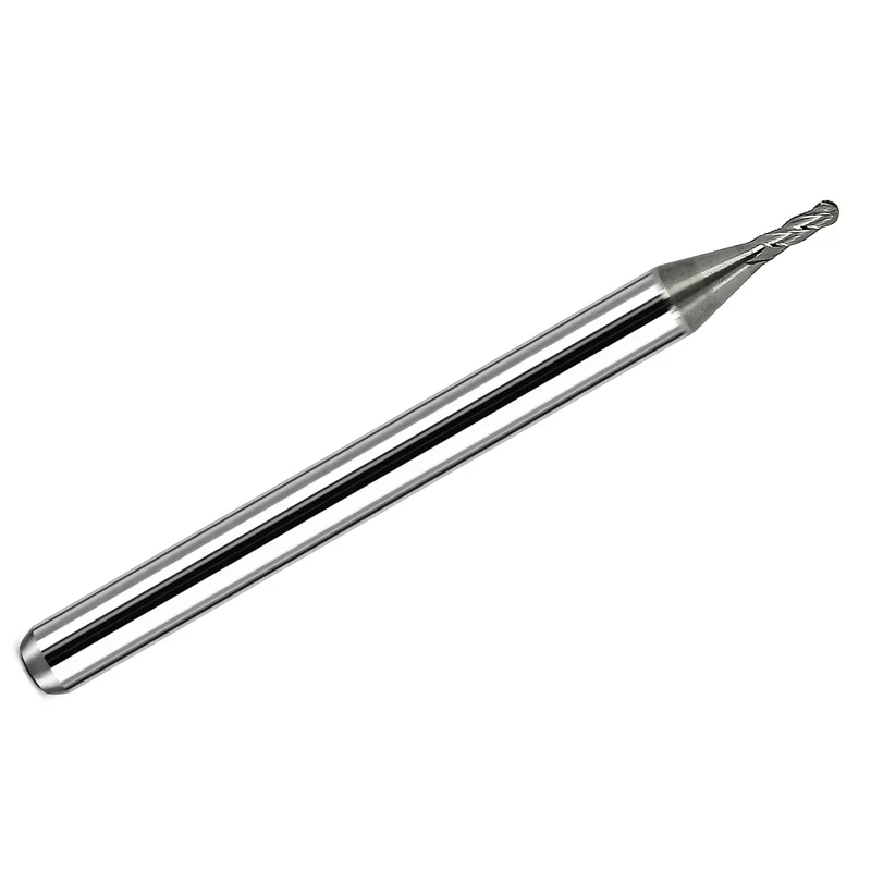 0.0420" Kyocera 4-Flute Ball Nose Carbide End Mill, 1/8" Shank, Uncoated K153