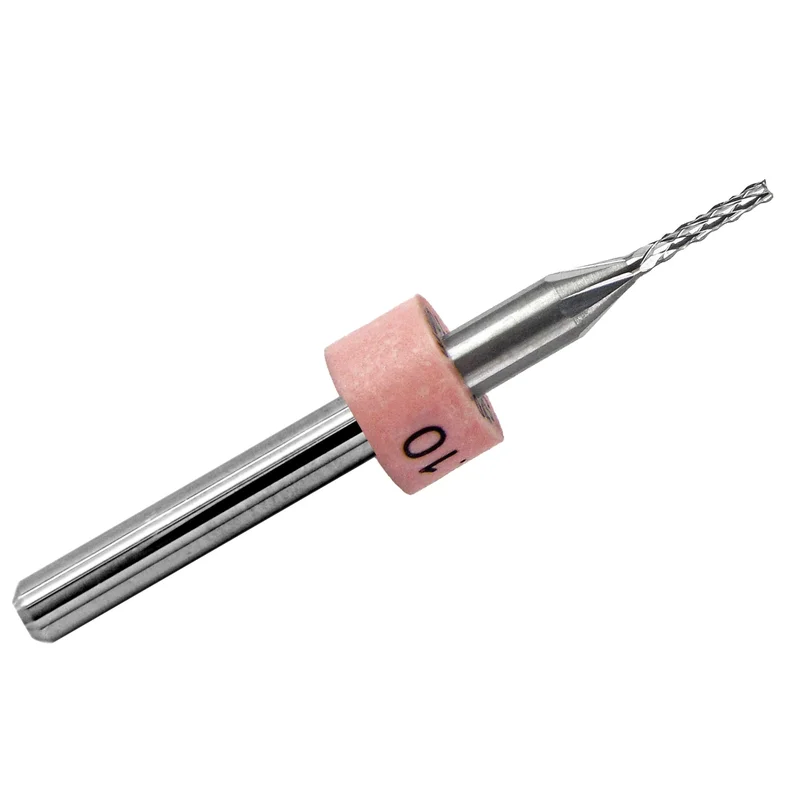 0.0433" (1.10mm) Diamond Flute Carbide Router, .250" LOC, Up Cut, Fish Tail R117