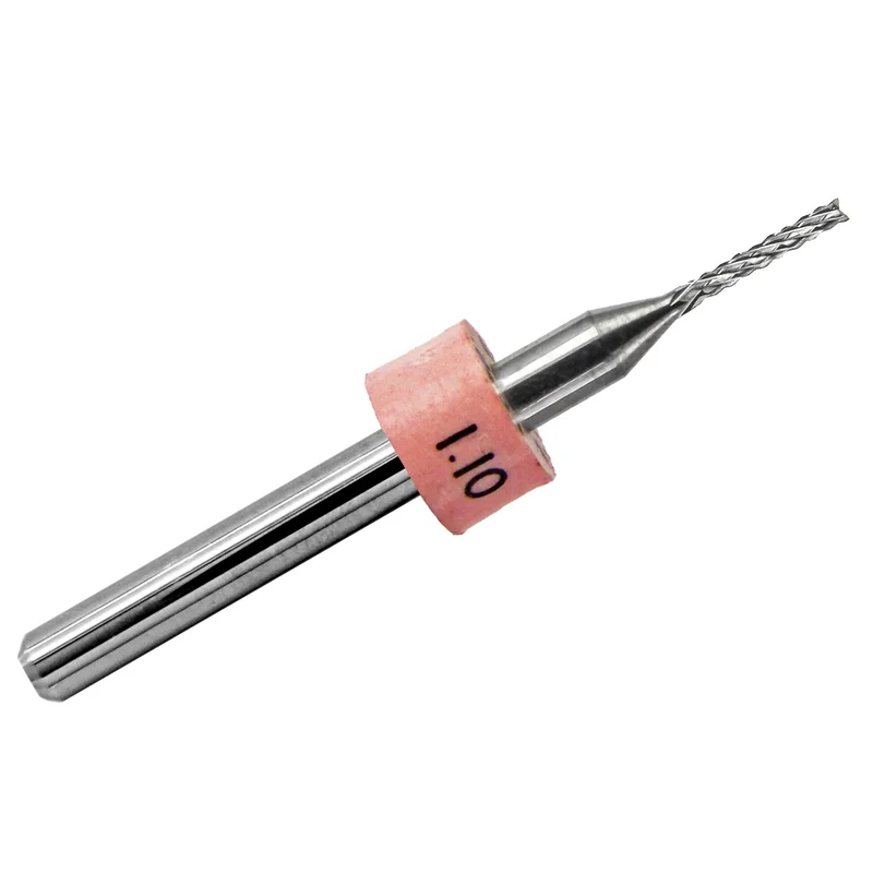 0.0433" (1.10mm) Diamond Flute Carbide Router, .300" LOC, Up Cut, Fish Tail R117A