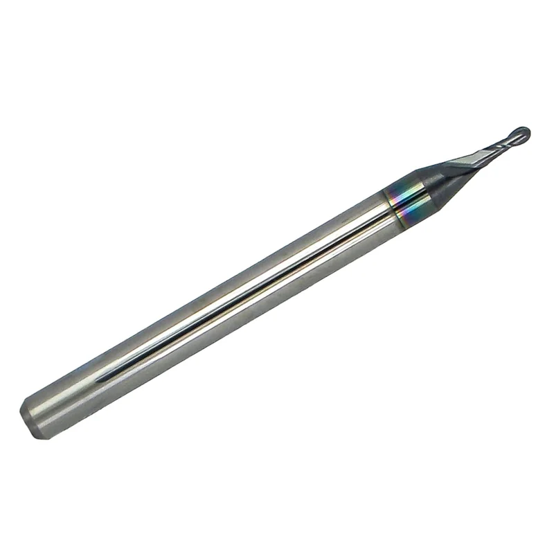 0.0440" Ball Nose Carbide End Mill, 2 Flute, AlTiN Coated, 1/8" Shank 1625-0440L132 K015 K015