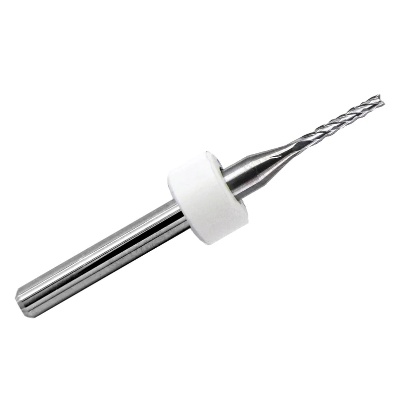 0.050" Diamond Flute Carbide Router, .315" LOC, Up Cut, Fish Tail, 1/8" Shank R122