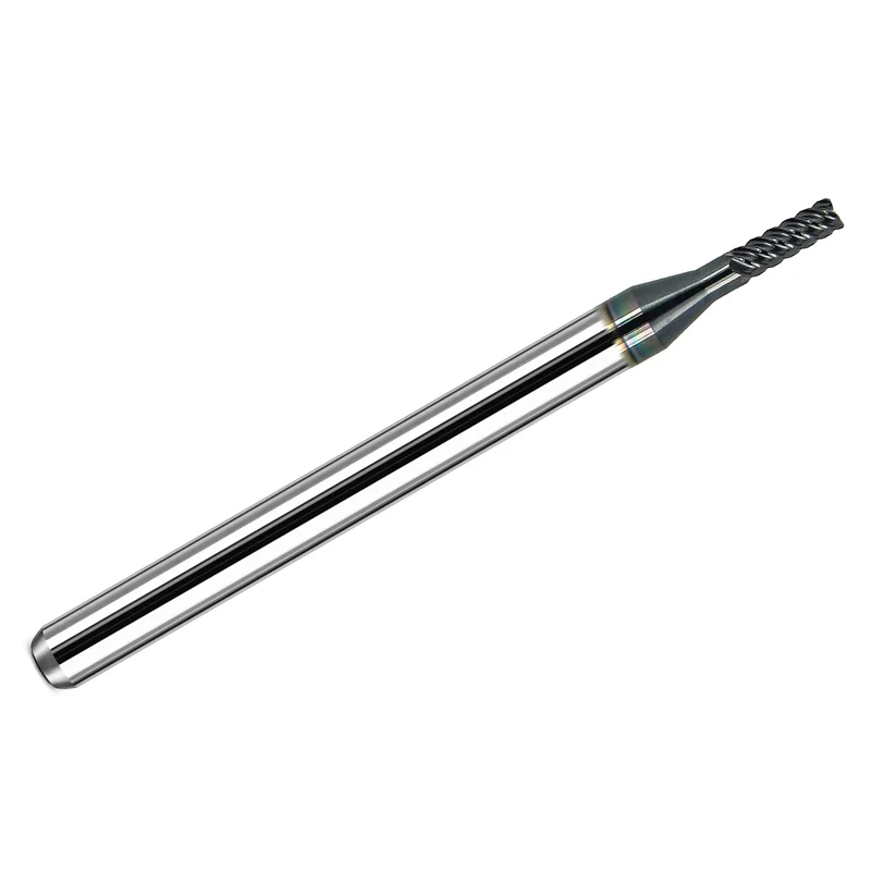 0.0591" (1.50mm) 5-Flute Corner Radius Carbide End Mill TiN Coated Kyocera 1905-0591L177R K176