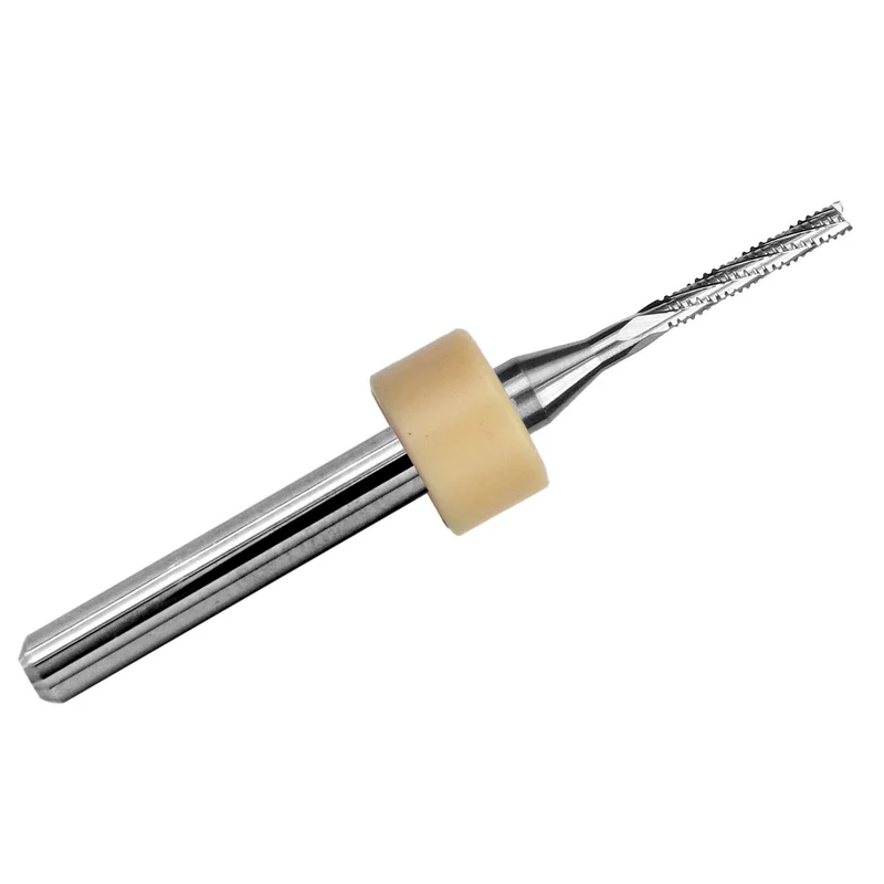 0.0591" (1.50mm) Chip Breaker Carbide Router .315" LOC Fish Tail 1/8" Shank R157