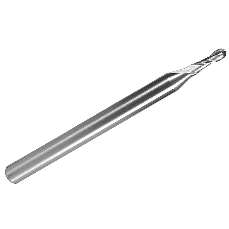 0.0625" (1/16") 2-Flute Ball Nose Carbide End Mill  .200 LOC  1/8" Shank