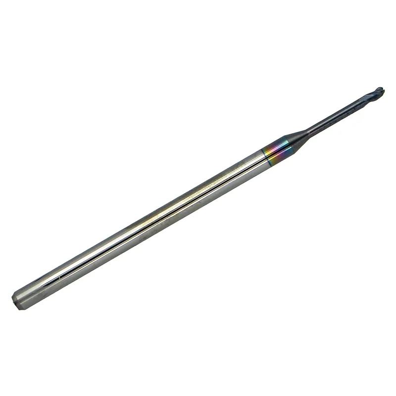 0.0625" (1/16") 3-Flute Ball Nose Carbide End Mill, AlTiN, 1/8" Shank, Extended Reach 1755-0625L500  K017