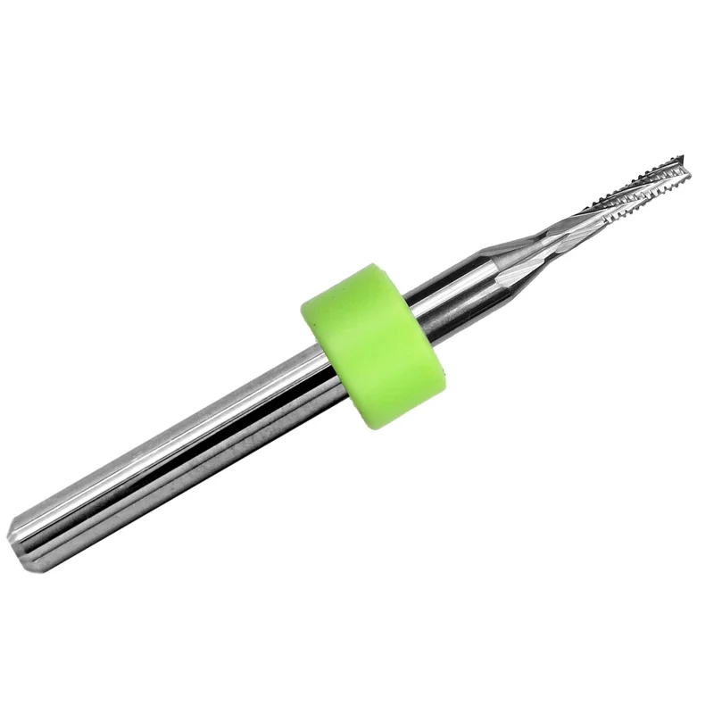 0.0625" (1/16") Chip Breaker Carbide Router .200" LOC Fish Tail 1/8" Shank R158