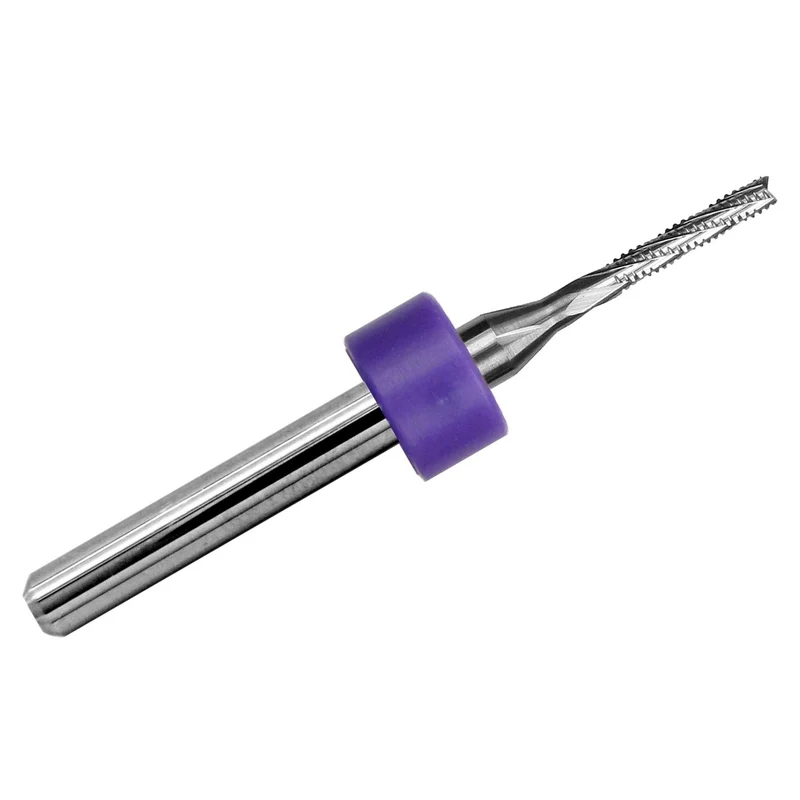 0.0625" (1/16") Chip Breaker Carbide Router .315" LOC Fish Tail 1/8" Shank R160