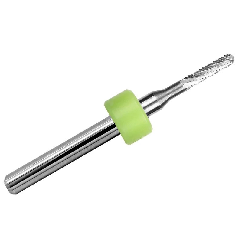 0.0709" (1.80mm) Chip Breaker Carbide Router .300" LOC Drill Point 1/8" Shank R162