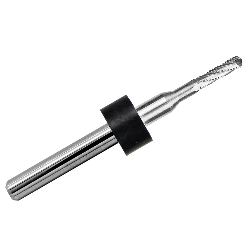 0.0748" (1.90mm) Chip Breaker Carbide Router .375" LOC Drill Point 1/8" Shank R164