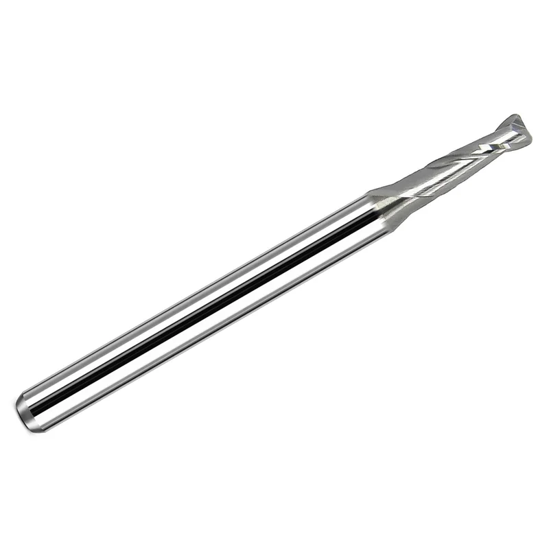 0.0900" Kyocera .0900" 2-Flute Corner Radius Carbide End Mill, Uncoated, 0.015" Radius, 1/8" Shank, USA Made, 1613-0900.270CR K183
