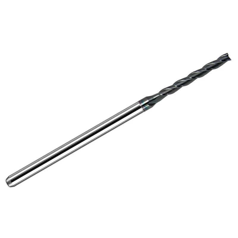 0.0900" Kyocera .0900" 3-Flute Square End Carbide End Mill, AlTiN Coated, 1/8" Shank K154