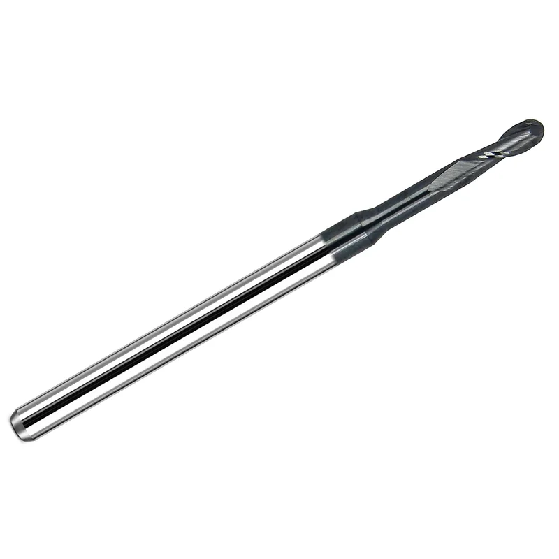 0.0938" (3/32") Kyocera 2-Flute Ball Nose Carbide End Mill AlTiN 1645-0938L590 K083
