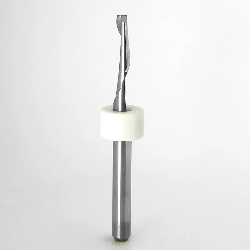 0.0938" (3/32") Single Flute Square End Mill Solid Carbide 0.400" LOC 1/8" Shank 1.50" OAL