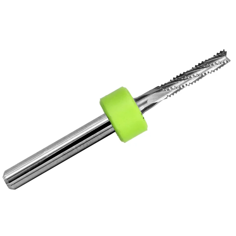0.0945" (2.40mm) (3/32") Chip Breaker Carbide Router - .394" LOC - Fish Tail Tip R167