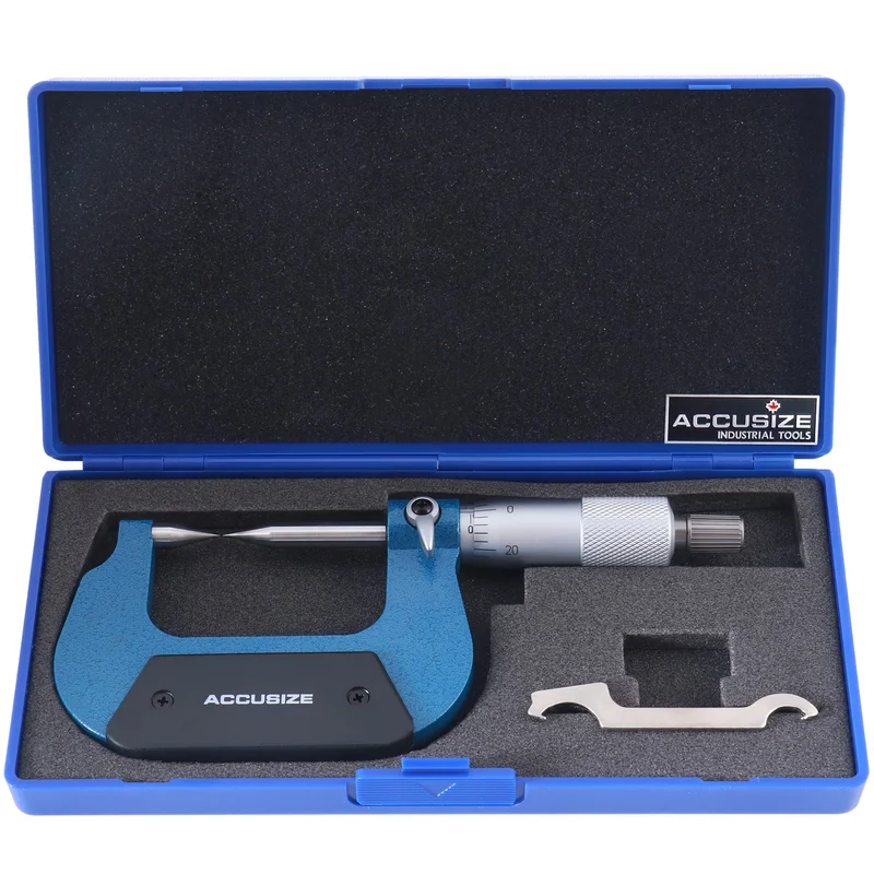 0-1" x 0.0001" Point Micrometers, #2004-1001