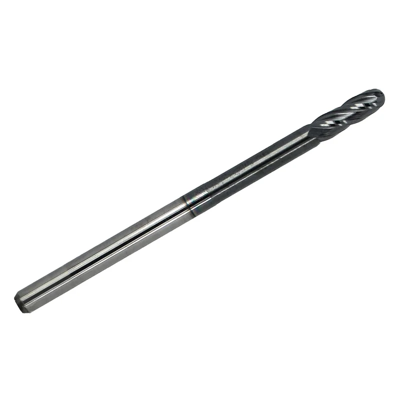 0.1181" (3mm) Ball Nose Carbide End Mill 4-Flute AlTiN  Kyocera USA K028