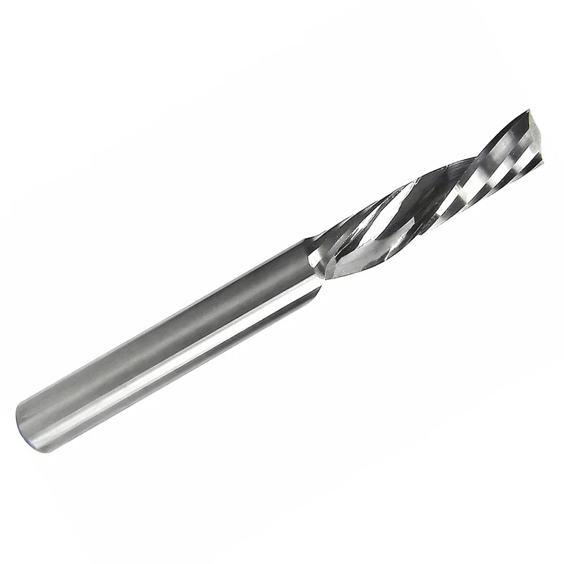 0.1250" (1/8") x 1/2" LOC O-Flute Down-Cut Solid Carbide End Mill  1/8" Shank  1/2" Cut Length  Acrylic Plastic Aluminum M231