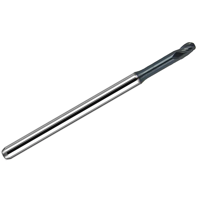 0.1562" (5/32") Ball Nose Carbide End Mill 3-Flute Extended Reach Kyocera 1755-1562L750 K062