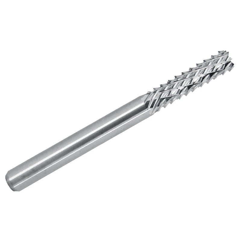 0.1875" (3/16) Diamond Flute Carbide Router - Square End Tip