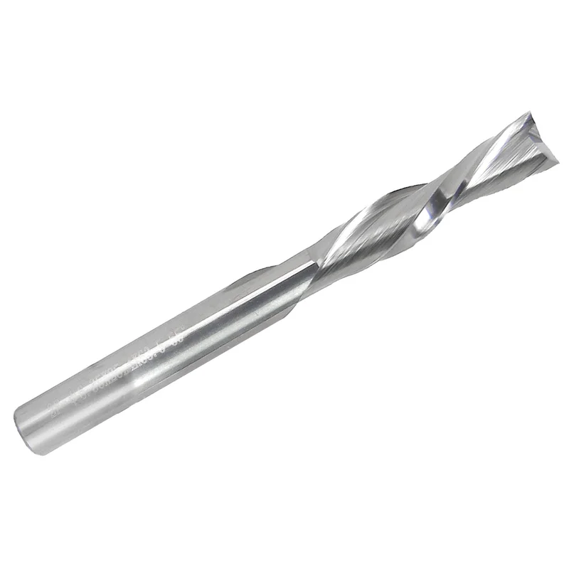 0.2500" (1/4") 2-Flute Down-Cut Solid Carbide End Mill 1/4" Shank 1" Cut Length