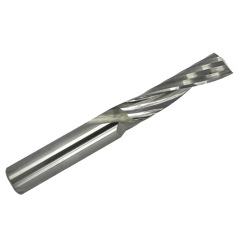 0.2500" (1/4") x 1.00" Flute Length Up-Cut Single O-Flute Carbide End Mill, 2.00" OAL, 1/4" Shank M227