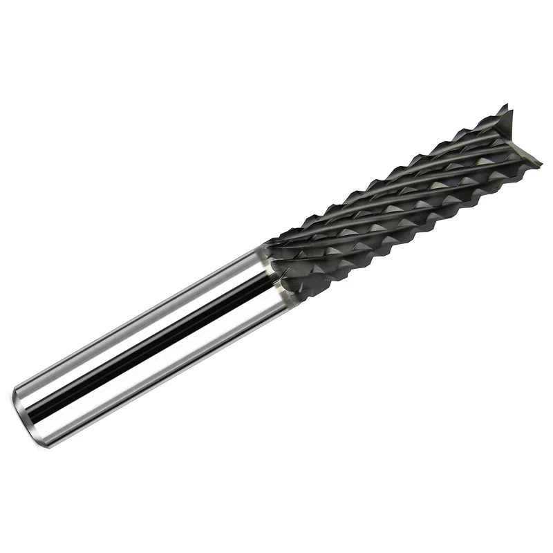 0.3150" (8.00mm) Diamond Flute Carbide Router Bit - CVD Diamond Coated, Fish Tail, Up-Cut, 8mm Shank K150