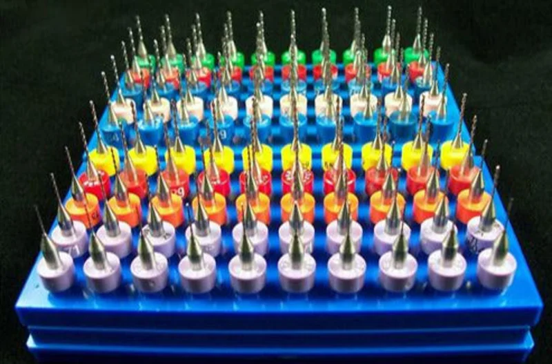 .0180".0472" 100 Pc Carbide Drill Bit Set | 10 Sizes, 1/8" Shank