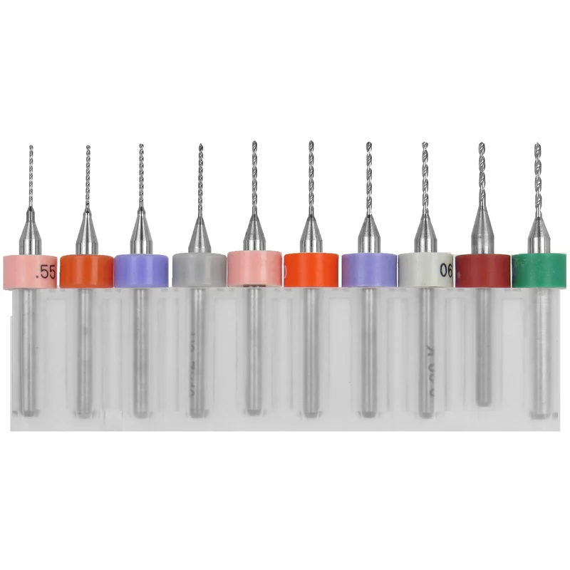 .0217".0390" (0.551.00mm) Metric Incremental Carbide Drill Bit Set | 10 Pc, 1/8" Shank