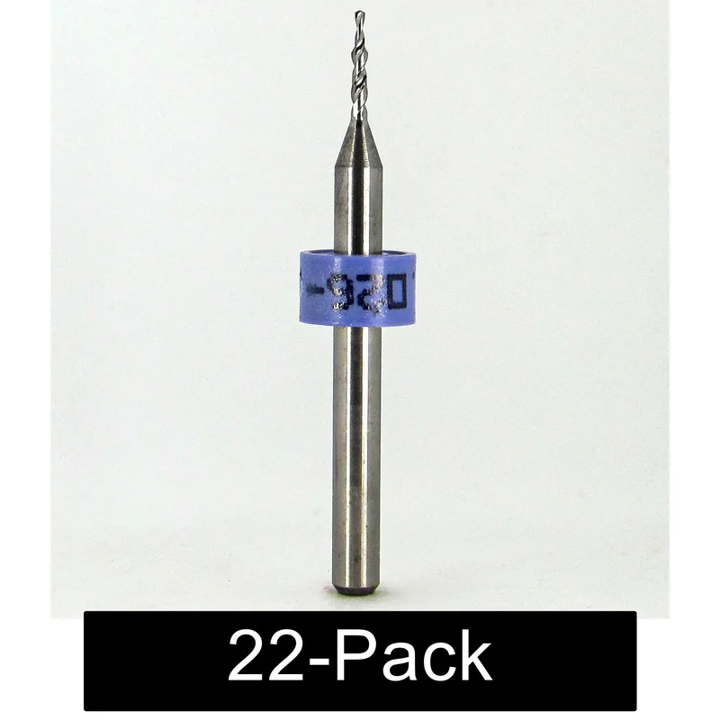 .026" to .043" Solid Carbide Step Drill 1/8" Shank 1.50" OAL Made in USA 22 Pack