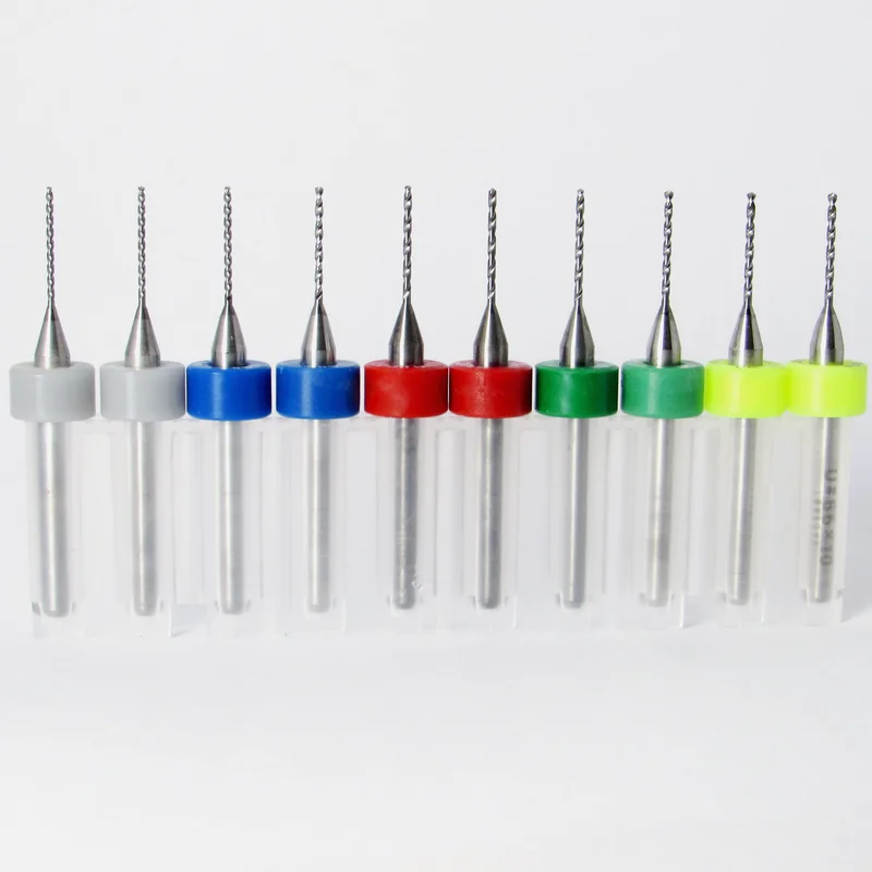 .0280".0330" / #70#66 Carbide Drill Bit Set 1/8" Shank 10 Pc S5