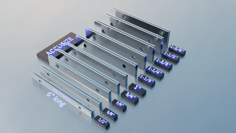 1/8" Thick Matched Pairs, 10-Pair Precision Parallel Set