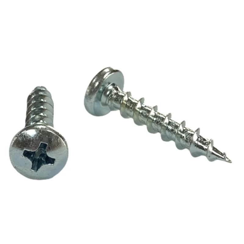 #10 | 1 Inch | Phillips Drive | Pan Head | Deep Thread | Sharp Point | Zinc Finish